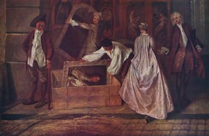 LEnseigne de Gersaint (fragment) door Jean Antoine Watteau
