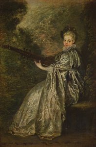 La Finette door Jean Antoine Watteau
