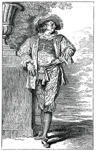 Boerenkostuum door Jean Antoine Watteau