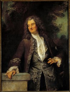 Portret van een heer door Jean Antoine Watteau