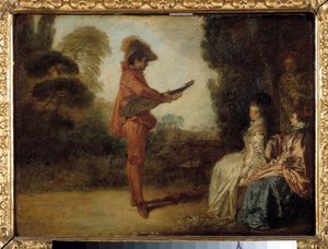 De betoverende door Jean Antoine Watteau