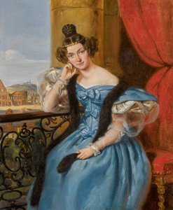 Portret van Ekaterina Nikolaevna Meshcherskaya, geboren Karamzina 1806-1867, 1835