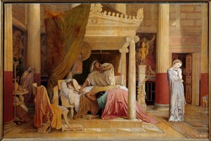 Antiochus ziekte of Antiochus en Stratonice door Jean Auguste Dominique (after) Ingres