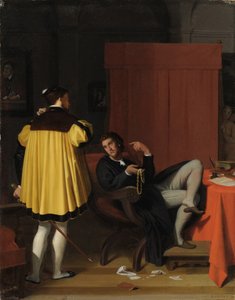 Aretino en de gezant van Karel V
