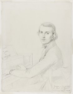 Charles Gounod, 1841 door Jean Auguste Dominique Ingres