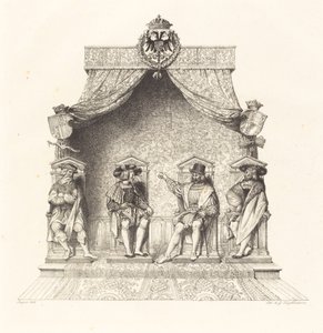 Vier Magistraten van Besançon door Jean Auguste Dominique Ingres