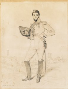 Generaal Louis-Etienne Dulong de Rosnay, 1818 door Jean Auguste Dominique Ingres