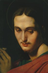 Hoofd van Sint Johannes de Evangelist door Jean Auguste Dominique Ingres