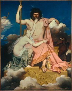 Jupiter en Thetis (detail) door Jean Auguste Dominique Ingres