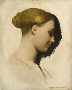 Madame Edmond Cavé Marie-Élisabeth Blavot, geboren 1810, ca. 1831-34 door Jean Auguste Dominique Ingres