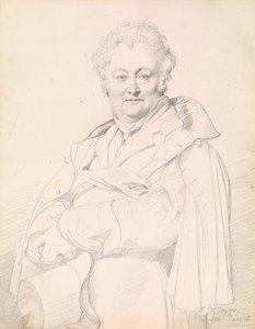 Portret van Guillaume Guillon-Lethière door Jean Auguste Dominique Ingres