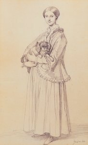 Portret van juffrouw Marie Reiset, later Vicomtesse Adolphe-Louis-Edgar de Segur-Lamoignon, 1850 door Jean Auguste Dominique Ingres