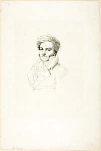 Portret van een man door Jean Auguste Dominique Ingres