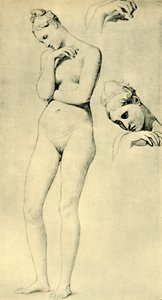 Studies voor de figuur van Stratonice, ca. 1834-1840, 1943 door Jean Auguste Dominique Ingres