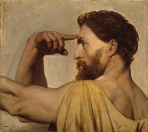 Studie voor Phidias in de Apotheose van Homerus, 1827