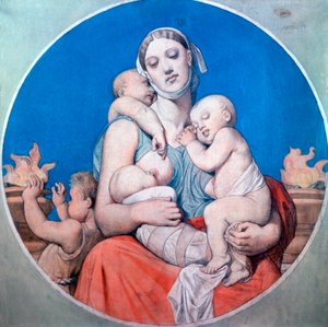 Studie voor het glas-in-lood in de Chapelle Saint Ferdinand, 1833