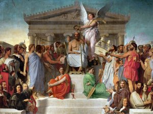 De apotheose van Homerus