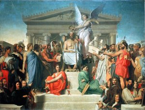 De apotheose van Homerus, 1827
