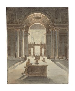 De Borghese kapel in Santa Maria Maggiore, Rome door Jean Auguste Dominique Ingres
