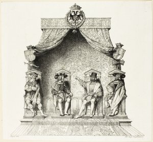 De vier magistraten van Besançon door Jean Auguste Dominique Ingres