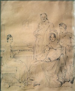 De familie Stamaty Portret van de familie rond Constantin Stamaty door Jean Auguste Dominique Ingres