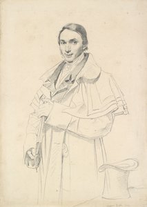 Driekwart-portret van Jean-Francois-Antoine Forest, 1823 door Jean Auguste Dominique Ingres
