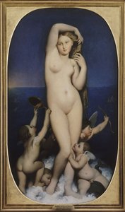 Venus Anadyomene door Jean Auguste Dominique Ingres