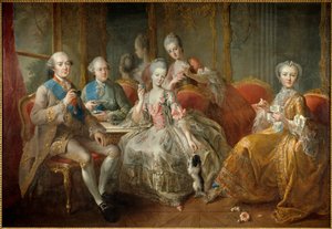 De familie van de hertog van Penthievre in 1768 of 