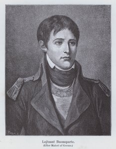 Napoleon Bonaparte als jonge luitenant van de artillerie, ca. 1785 door Jean Baptiste (after) Greuze