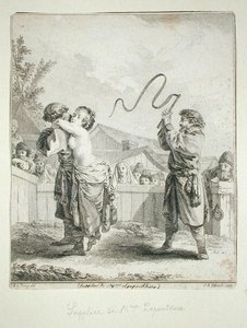 Smeekbede van Madame Lapoutkine, gegraveerd door Jean Baptiste Tilliard door Jean Baptiste (after) Le Prince