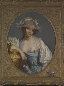 Een jonge meid door Jean Baptiste (school of) Greuze