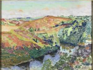 Landschap in Crozant door Jean Baptiste Armand Guillaumin