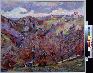 Landschap met ruïnes door Jean Baptiste Armand Guillaumin