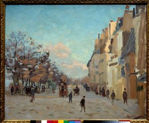 Quai de la gare in Parijs, sneeuw effect door Jean Baptiste Armand Guillaumin
