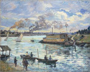 Rivierscène, 1890