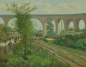 Het aquaduct van Arcueil bij de spoorwegovergang van Sceaux