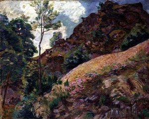 De oevers van de Luys rivier door Jean Baptiste Armand Guillaumin