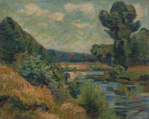 De Oevers van de Marne bij Charenton, c. 1895 door Jean Baptiste Armand Guillaumin