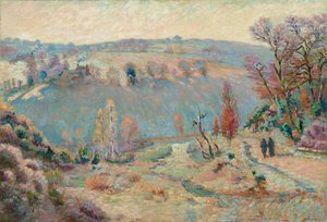 Vallei van de Sédelle bij Pont Charraud: Witte vorst, ca. 1903-1911 door Jean Baptiste Armand Guillaumin