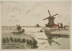 Uitzicht vanaf Saardam, 1909