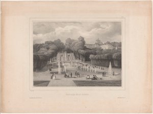 Fontein bij het Château de Saint-Cloud door Jean Baptiste Arnout