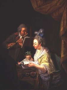 De Muziekles door Jean Baptiste Bernard Coclers