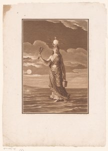 Isis, de godin met de duizend namen, of de natuur gepersonifieerd door Jean Baptiste Blaise Simonet