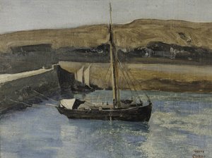 Een vissersboot, Honfleur, ca. 1830