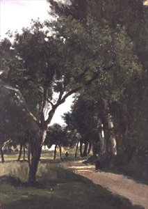Laan in het bos, nabij Chaville, ca. 1824