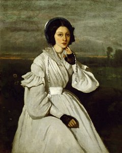 Claire Sennegon, 1837 door Jean Baptiste Camille Corot