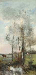 Bosje van Els en Berk door Jean Baptiste Camille Corot