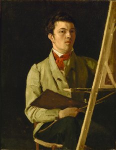 Corot, zelfportret ... door Jean Baptiste Camille Corot
