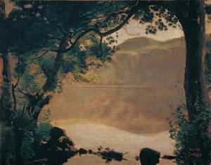 Het Nemimeer door Jean Baptiste Camille Corot