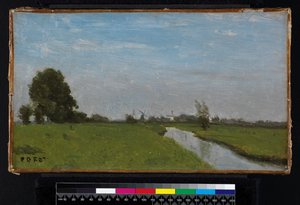 Nederlands Landschap in Holland, 1854